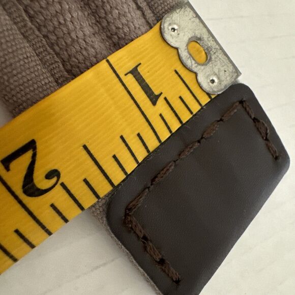 Mens Military Gray D-ring Fabric Leather Casual 59’ Inch - Picture 8 of 8